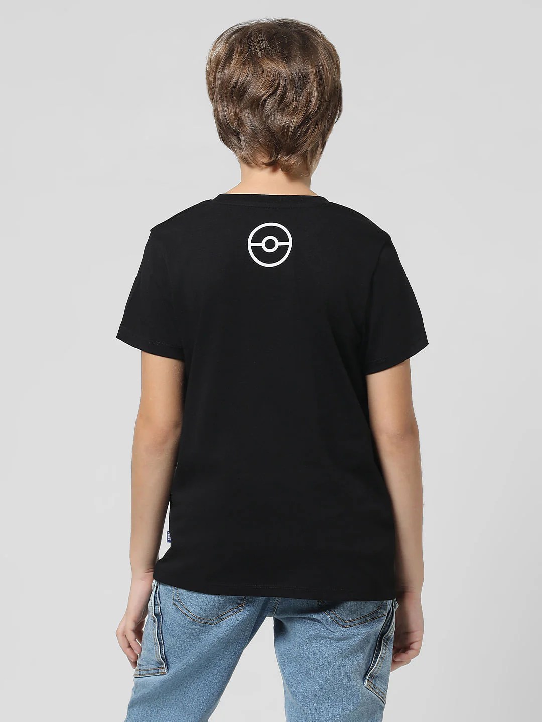x Pok mon Black Thunderbolt Crew Neck T-shirt - Image 3