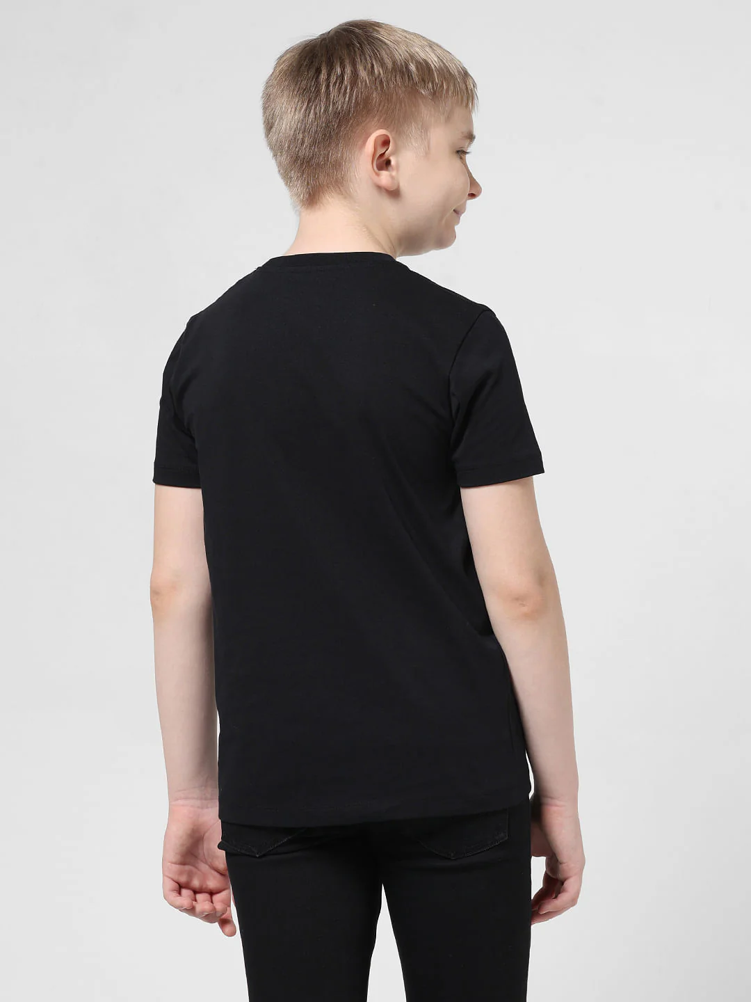 Black Logo Print T-shirt - Image 2