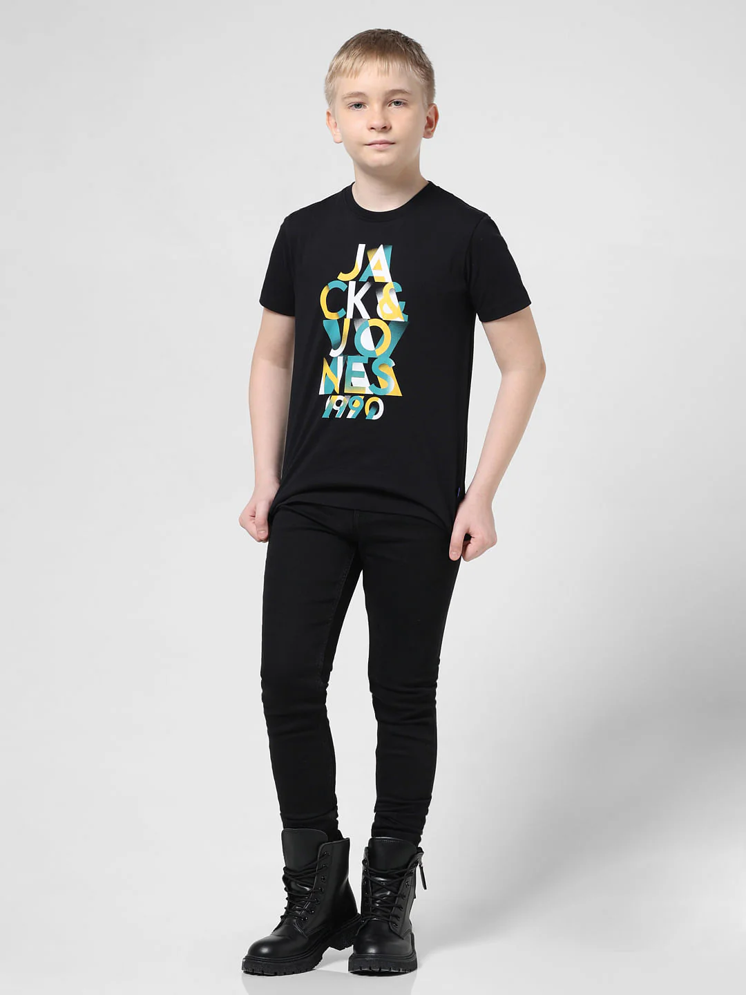 Black Logo Print T-shirt - Image 4