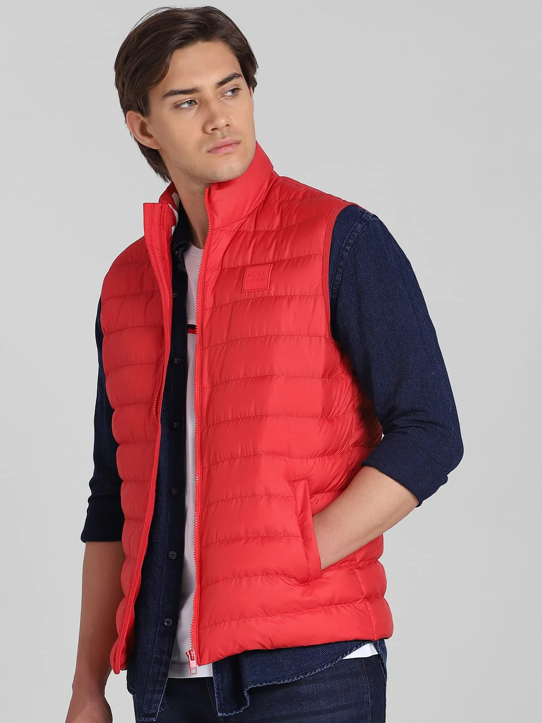 Red Puffer Vest - Image 2