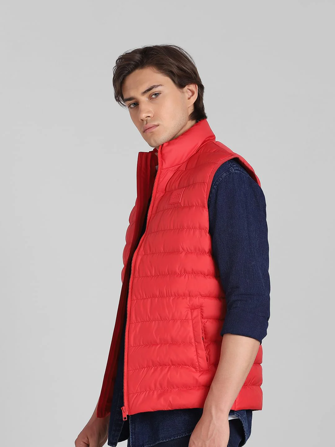 Red Puffer Vest - Image 3