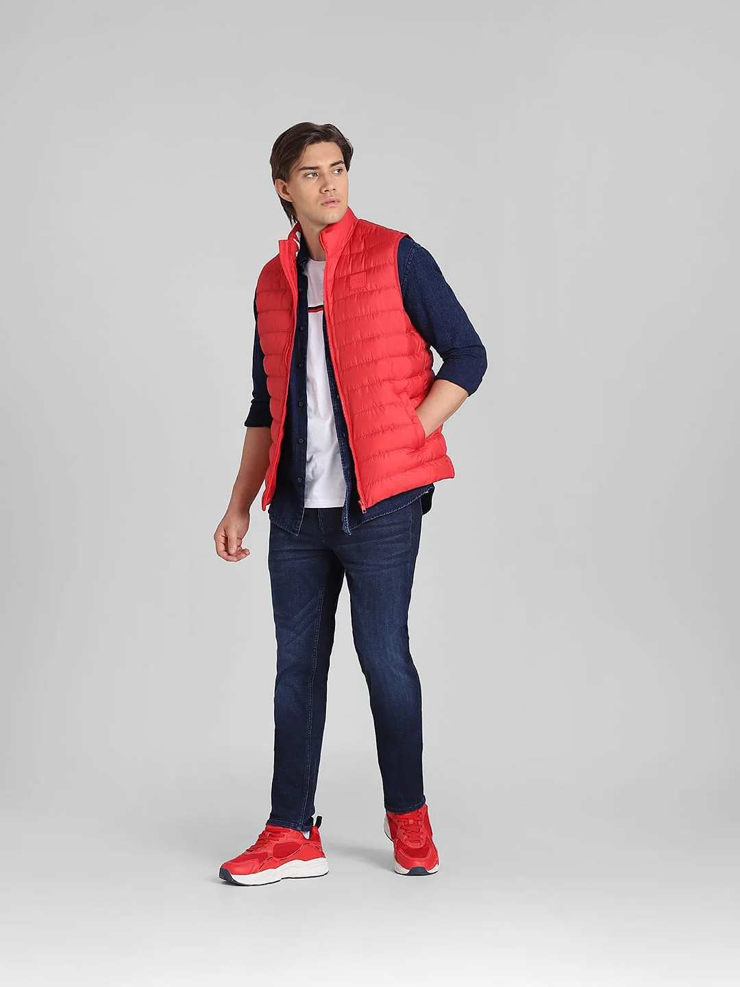 Red Puffer Vest - Image 6