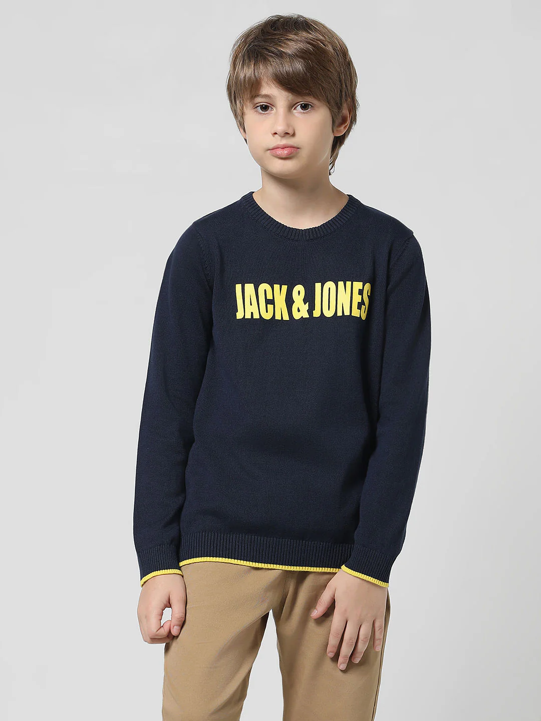 Navy Blue Logo Print Pullover - Image 2