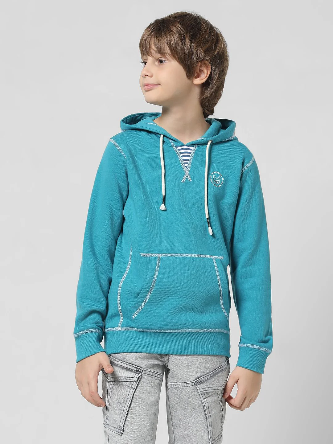 Blue Hooded Sweatshirt - Image 2