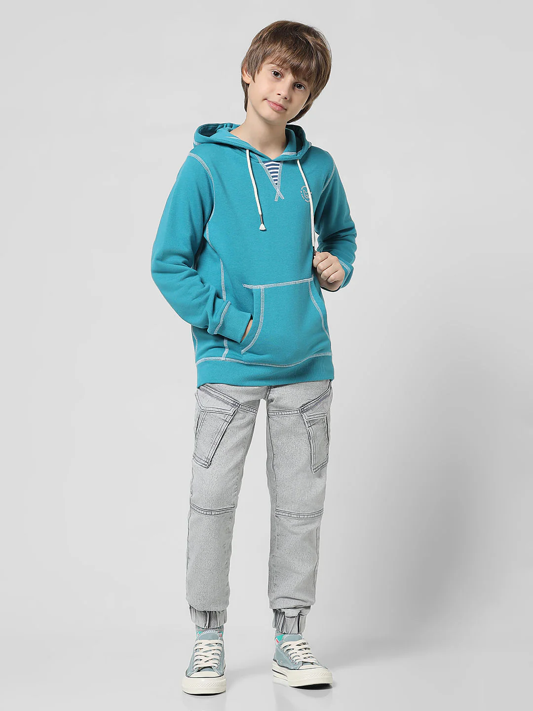 Blue Hooded Sweatshirt - Image 5