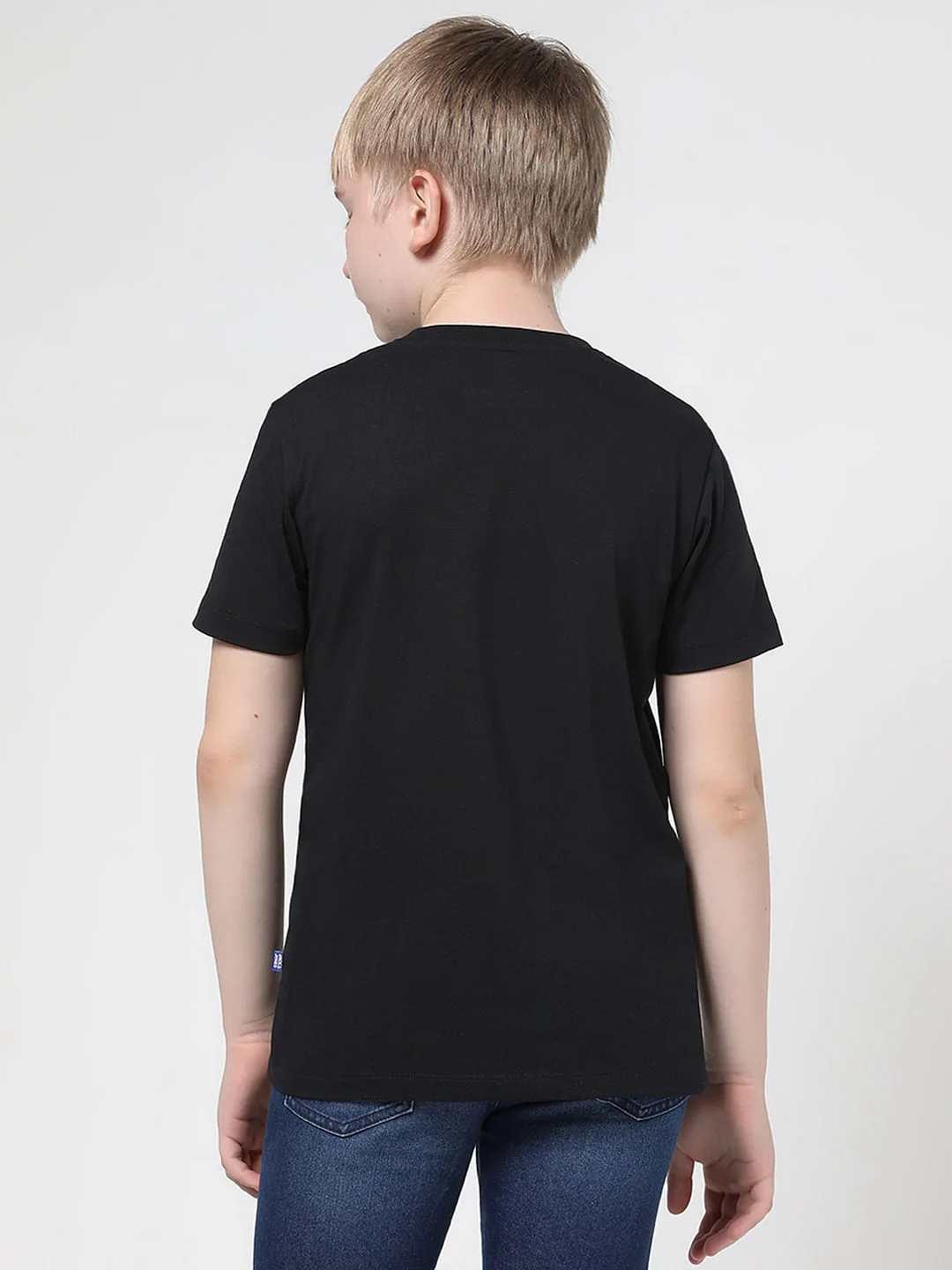Boys Black Space Doggo Crew Neck T-shirt - Image 3