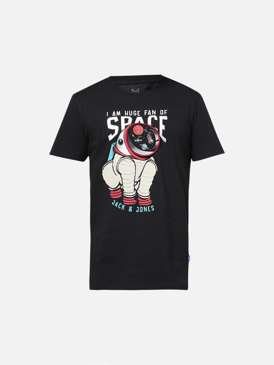 Boys Black Space Doggo Crew Neck T-shirt - Image 7