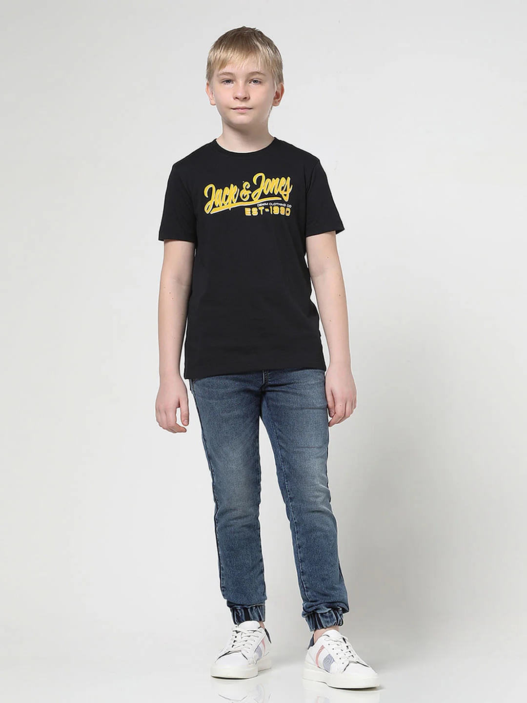 Boys Black Foil Branding T-shirt - Image 5