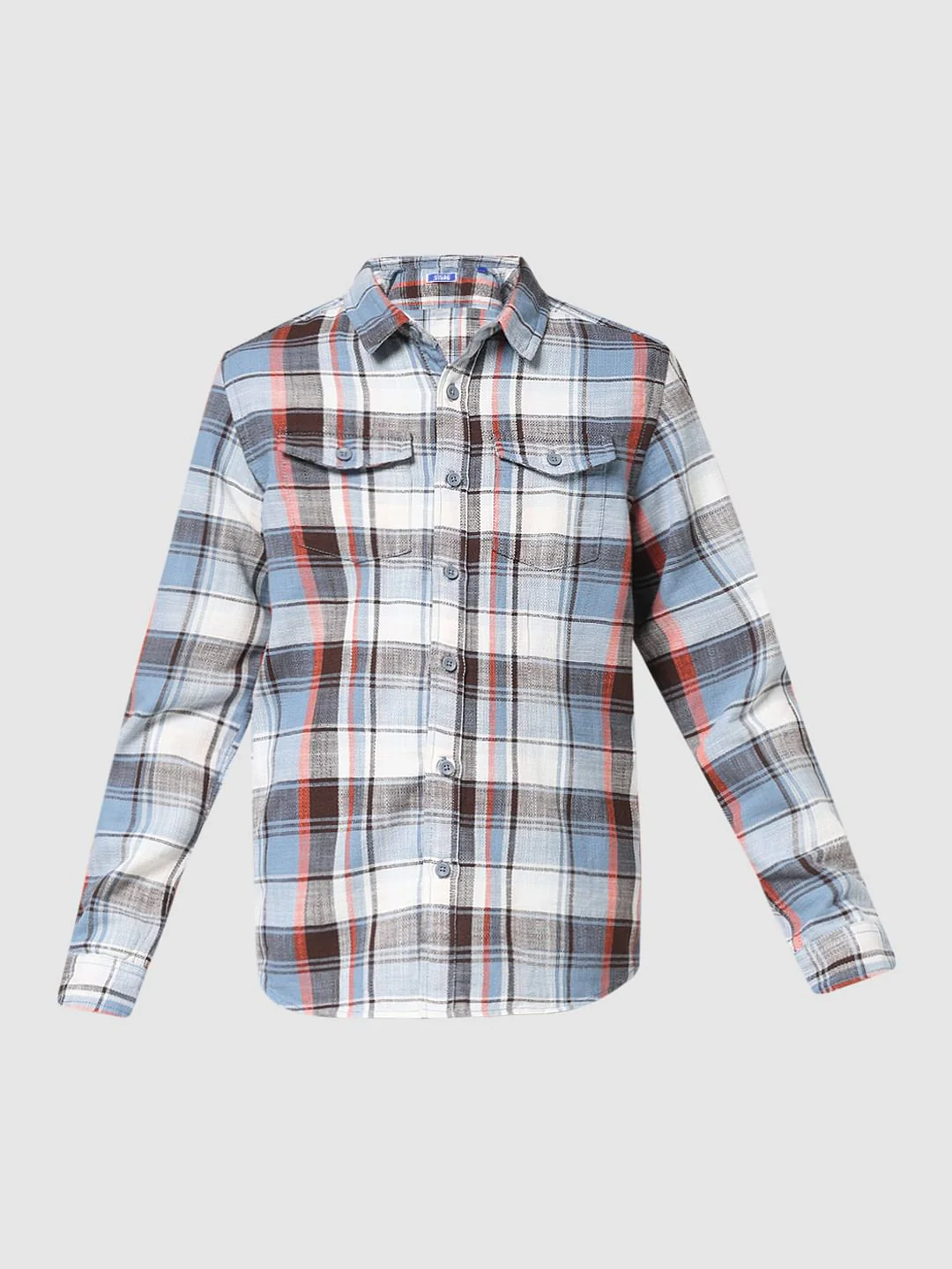 JUNIOR BOYS White Check Full Sleeves Shirt - Image 6