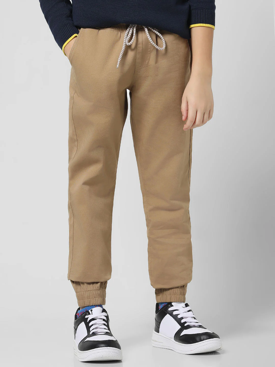 Brown Mid Rise Joggers - Image 2