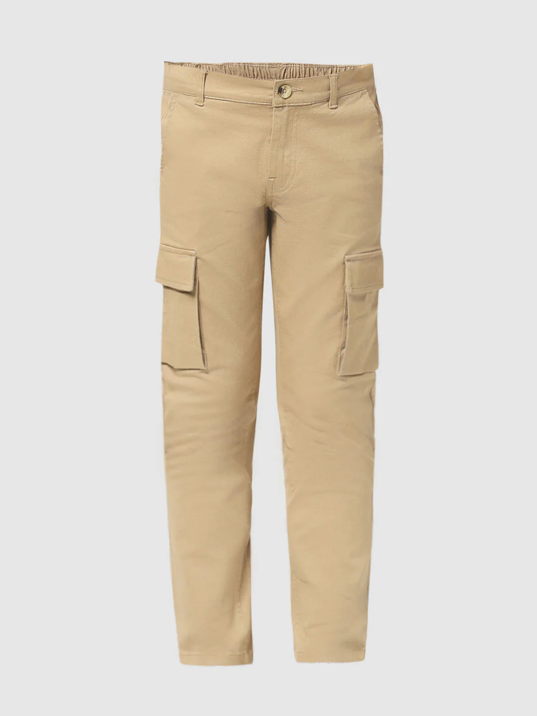 JUNIOR BOYS Brown Mid Rise Cargo Pants - Image 5