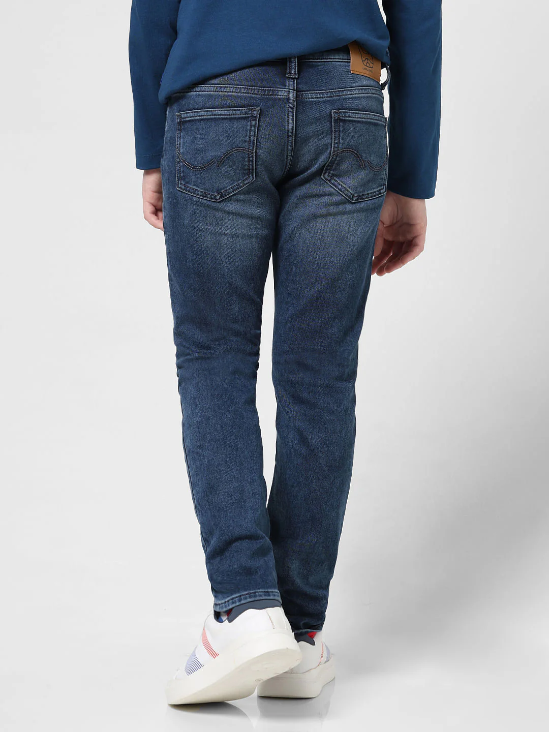 JUNIOR BOYS Blue Mid Rise Clark Regular Fit Jeans - Image 3
