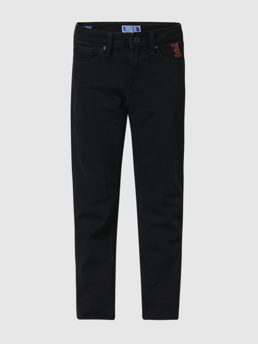 Black Mid Rise Clark Regular Fit Jeans - Image 5