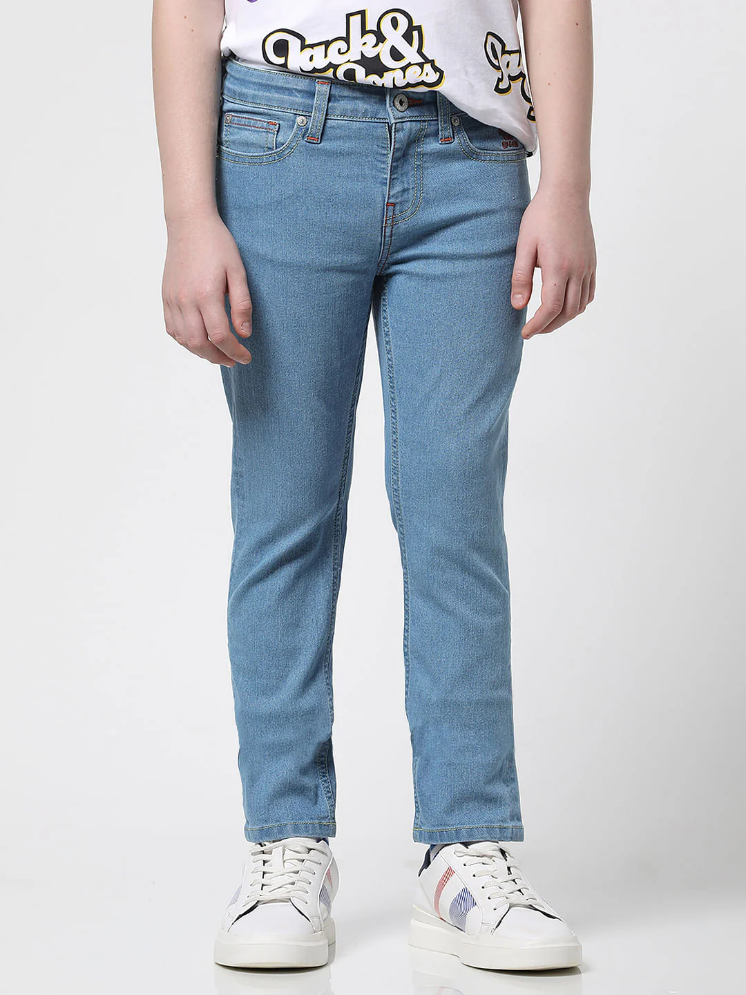 Boys Blue Mid Rise Clark Regular Fit Jeans - Image 2