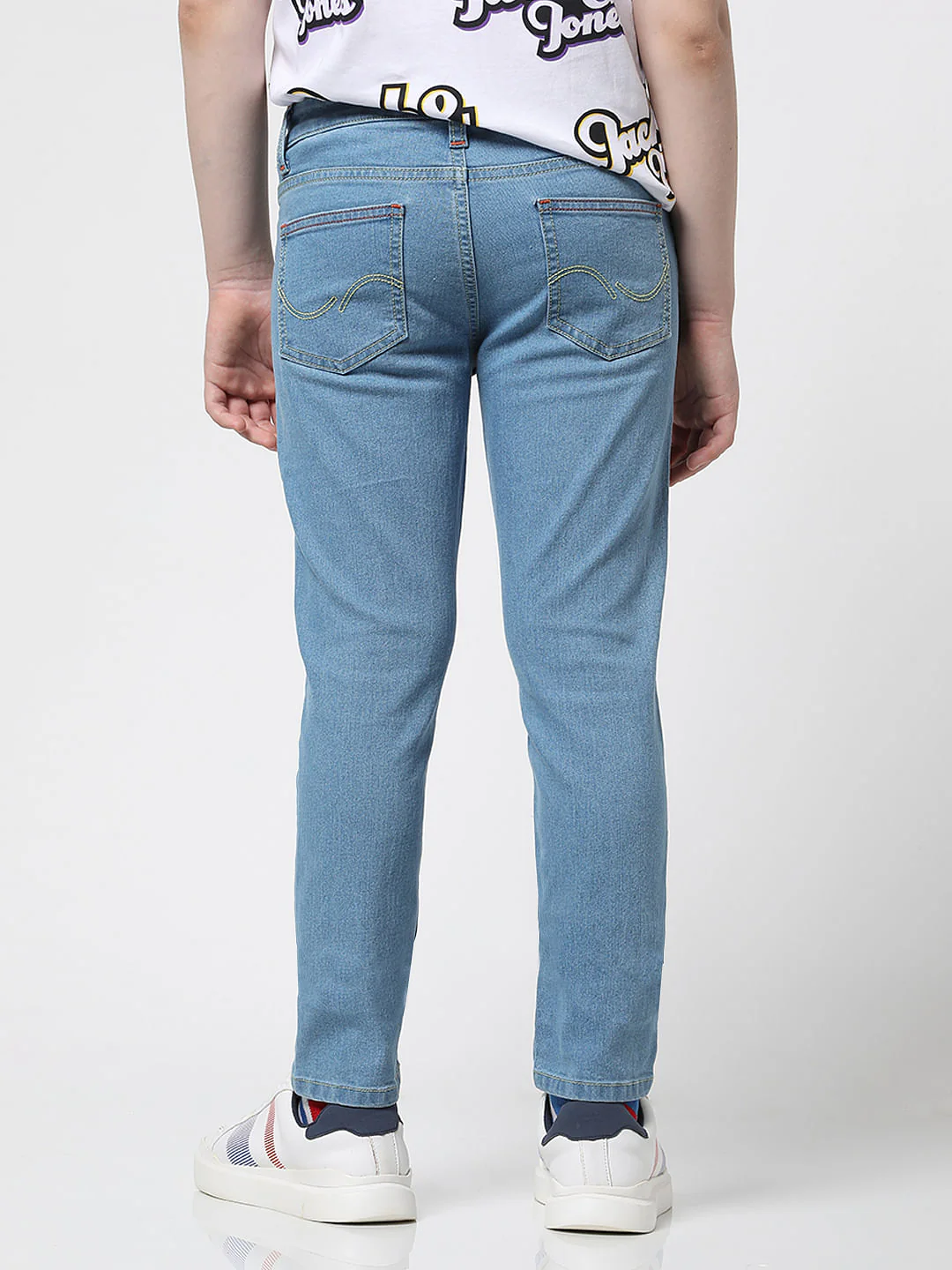 Boys Blue Mid Rise Clark Regular Fit Jeans - Image 4