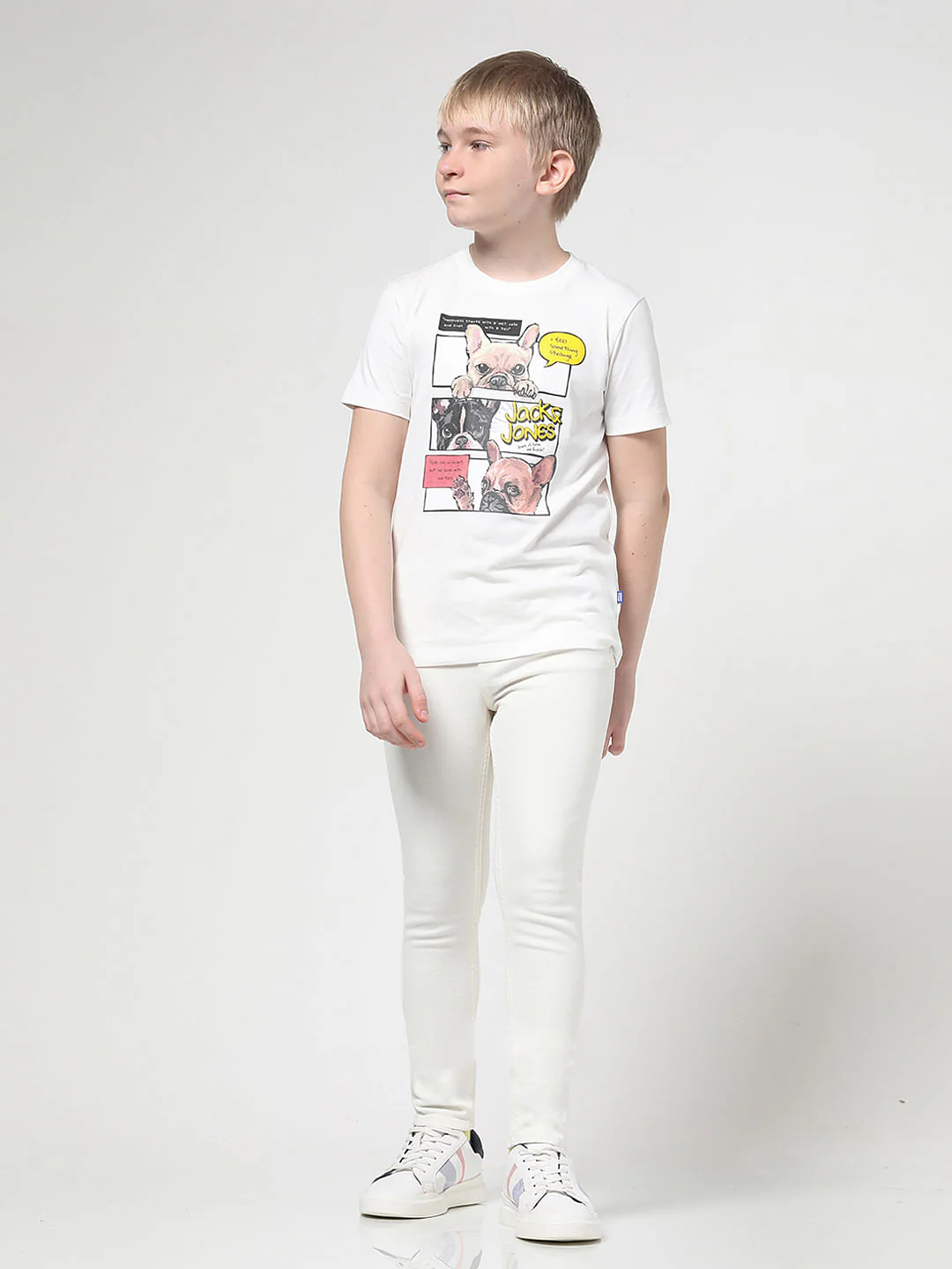 Boys White Mid Rise Glenn Slim Fit Jeans - Image 5