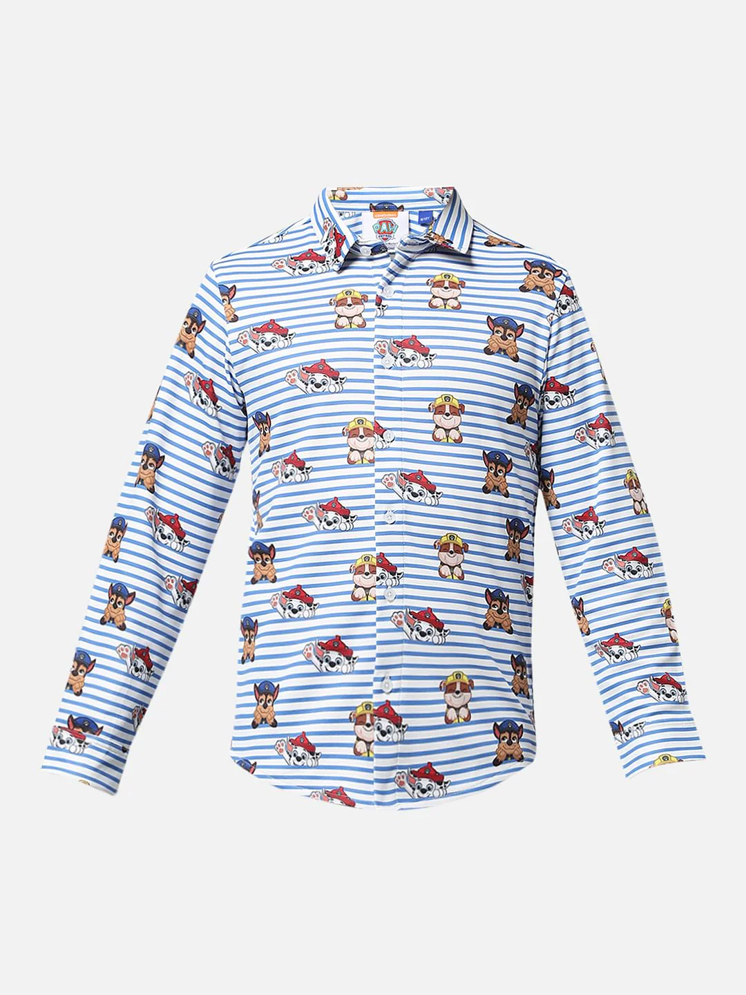 JACK&JONES X PAW PATROL Light Blue Striped Shirt - Image 7