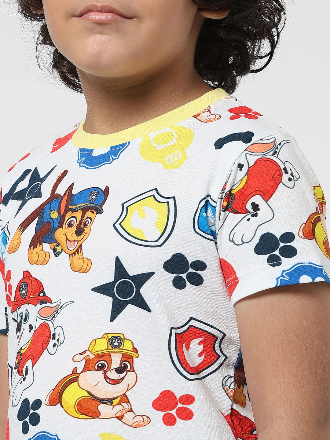 JACK&JONES X PAW PATROL White All Over Print T-shirt - Image 4