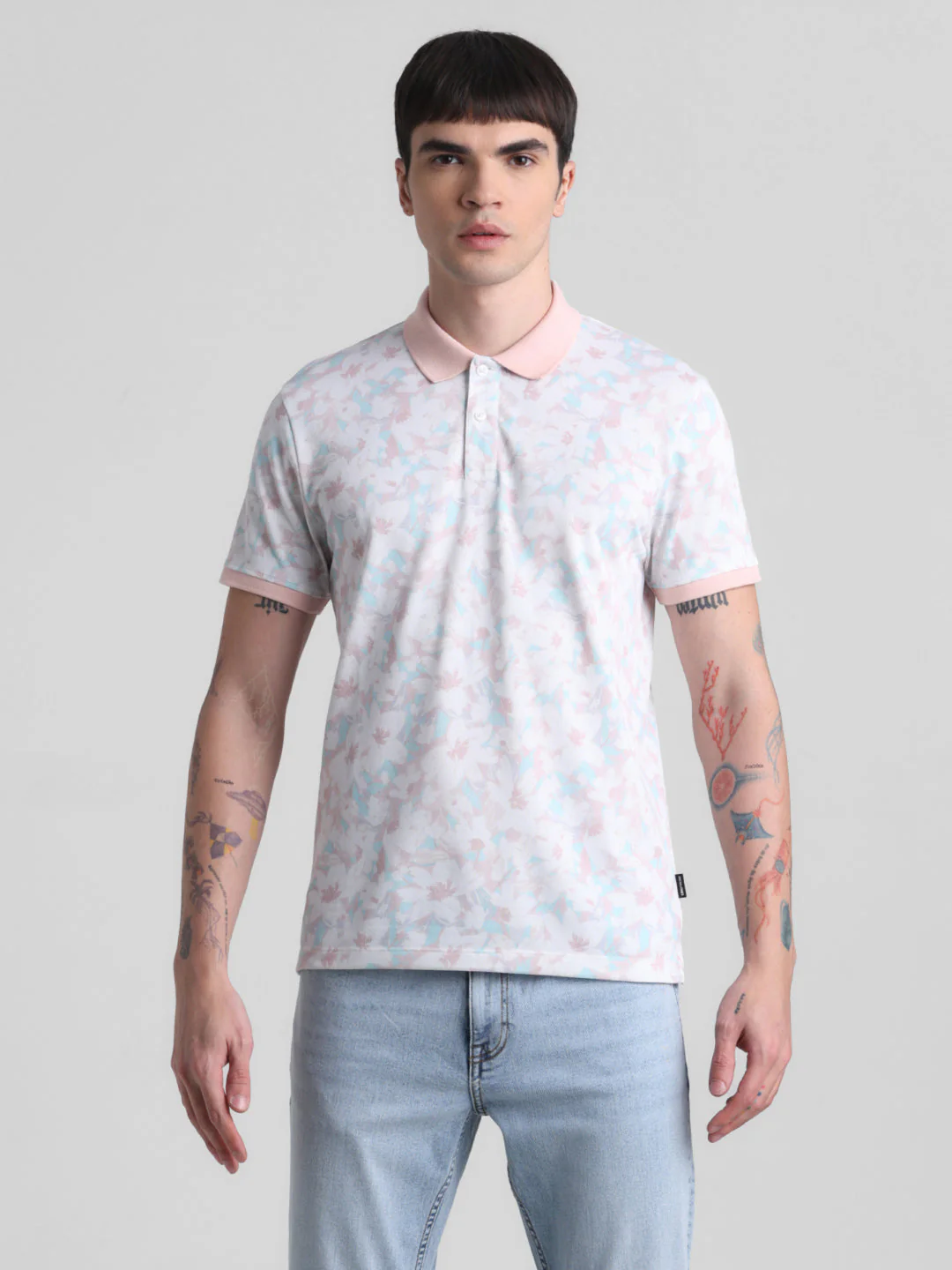 Pink Printed Polo - Image 8