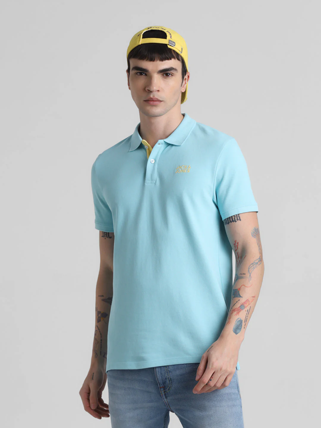 Blue Cotton Polo