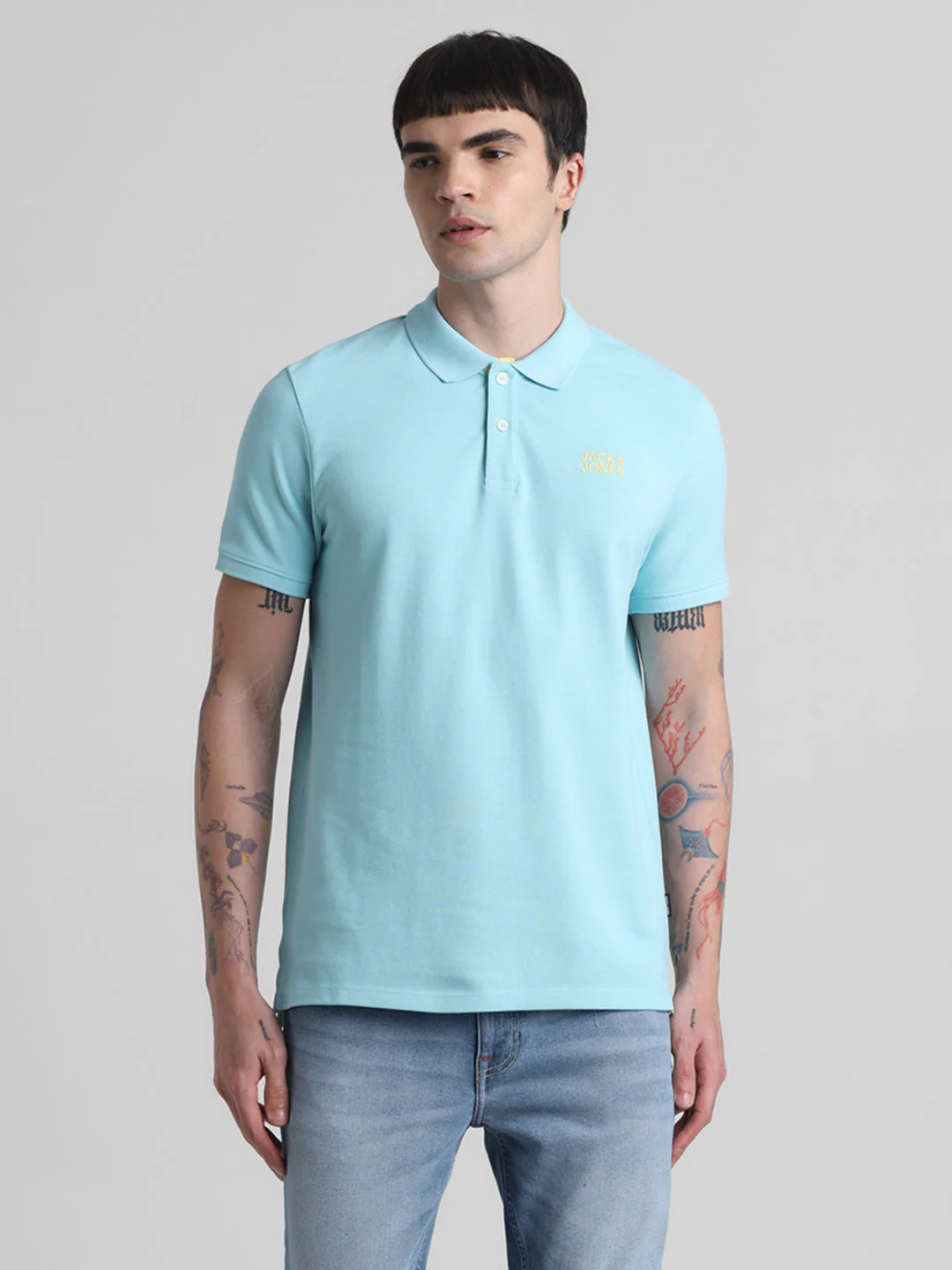Blue Cotton Polo - Image 2