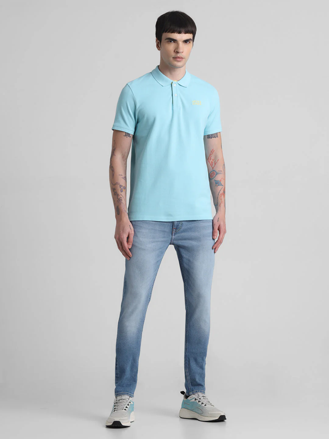 Blue Cotton Polo - Image 6