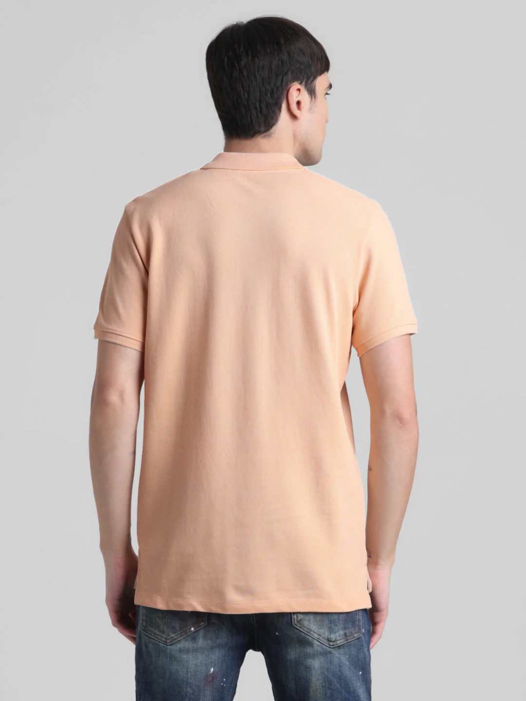 Peach Cotton Polo - Image 4