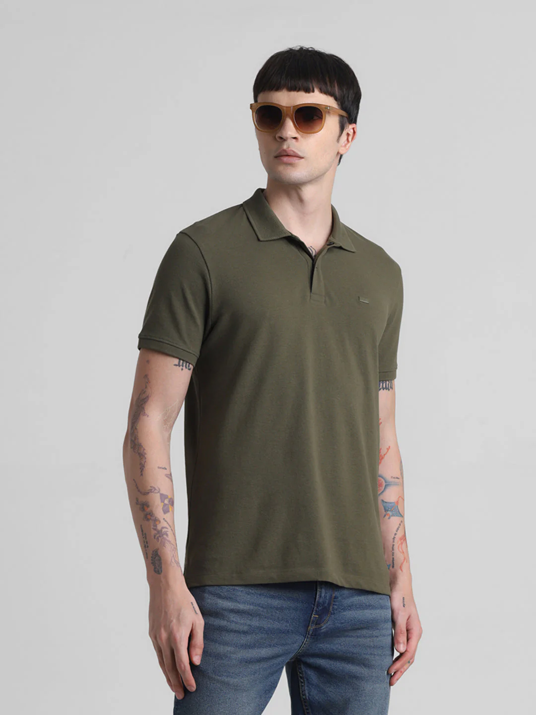Olive Regular Fit Polo