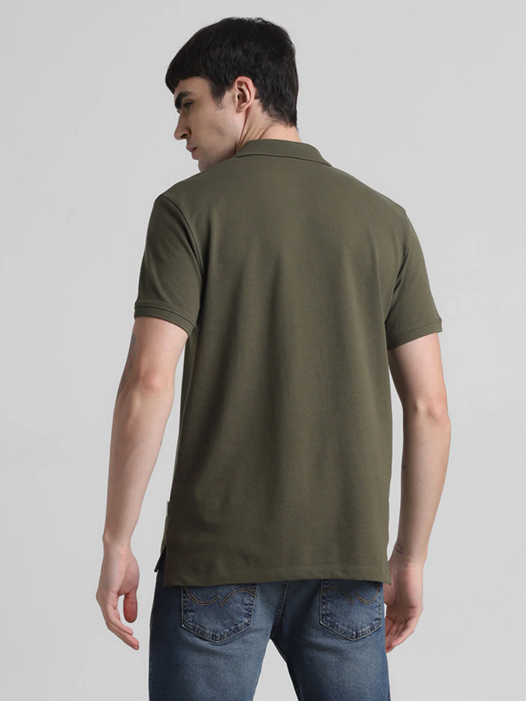 Olive Regular Fit Polo - Image 4