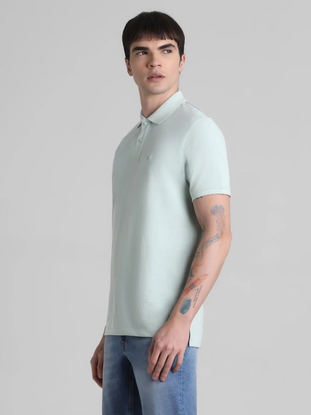 Green Regular Fit Polo - Image 3