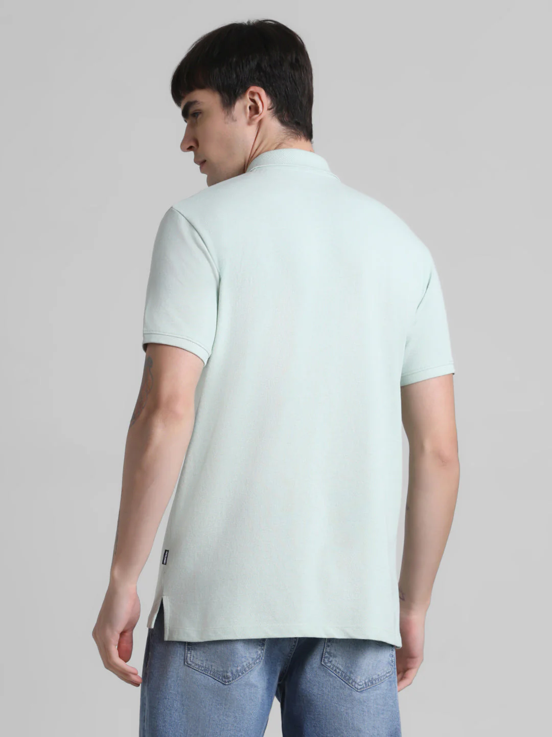Green Regular Fit Polo - Image 4