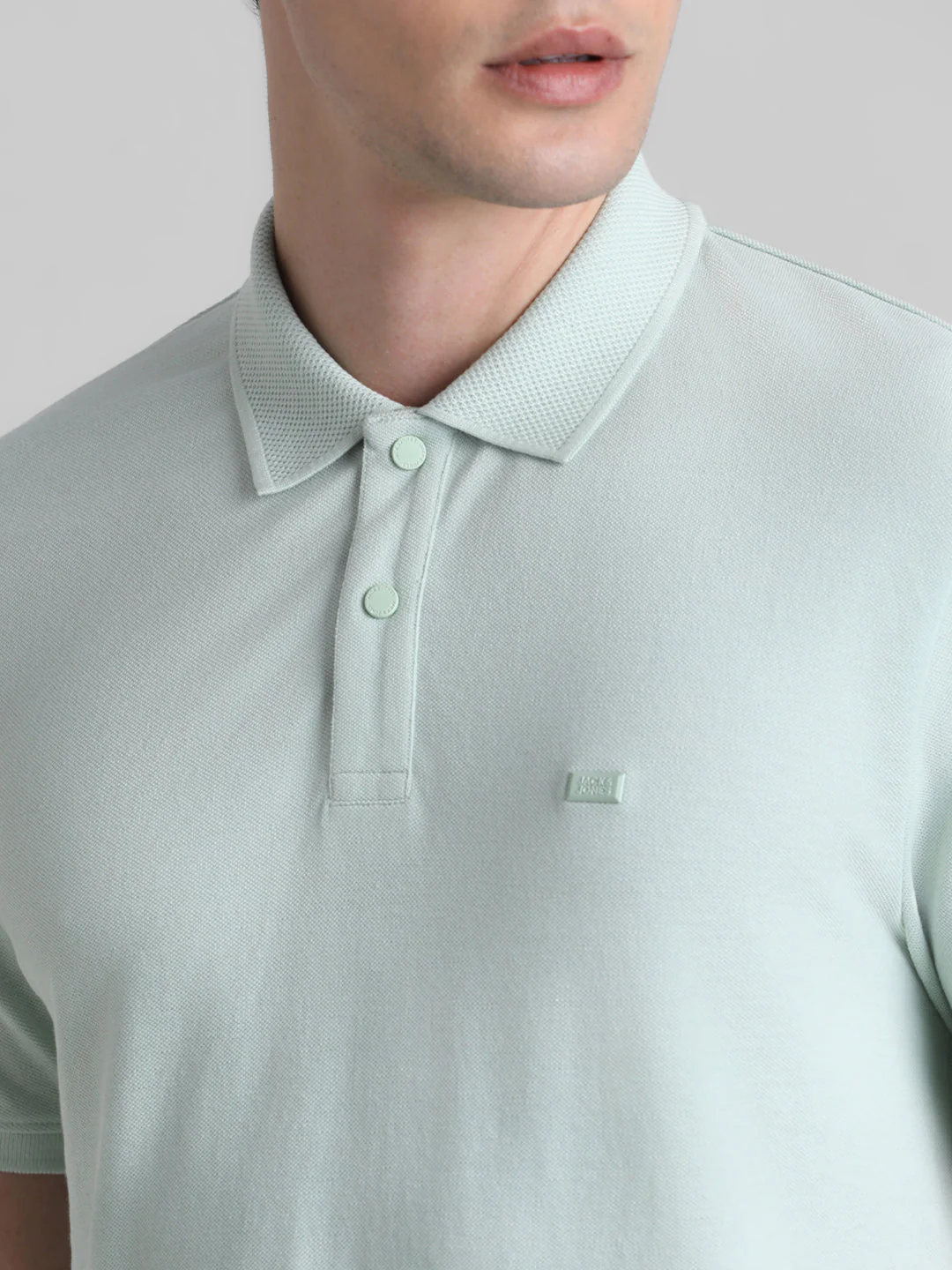 Green Regular Fit Polo - Image 5