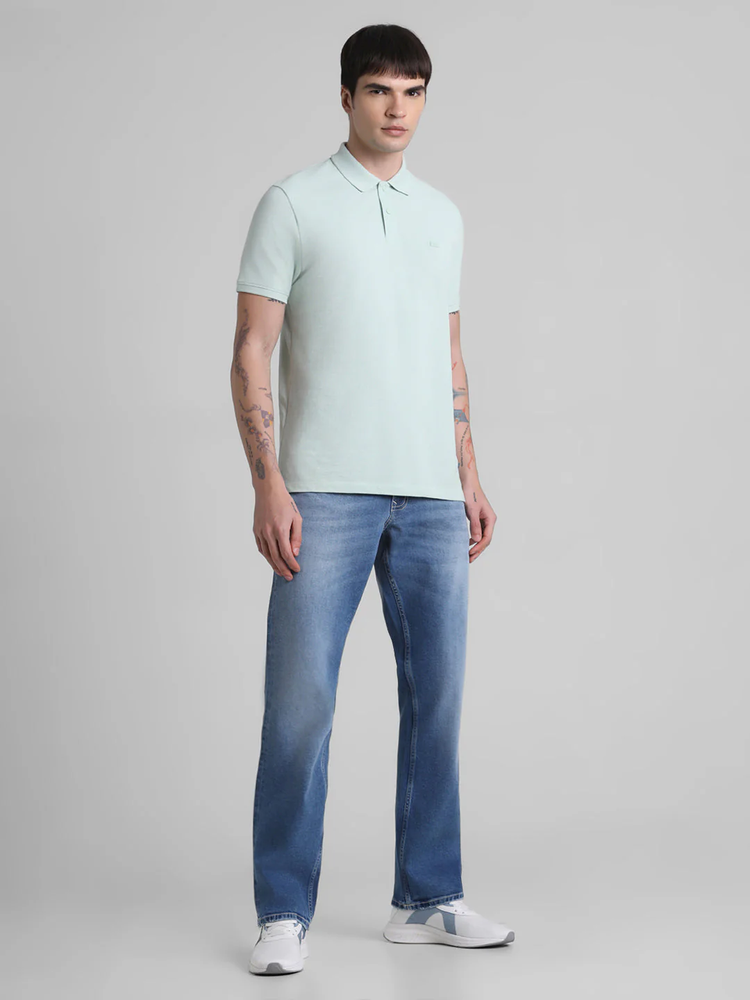Green Regular Fit Polo - Image 6