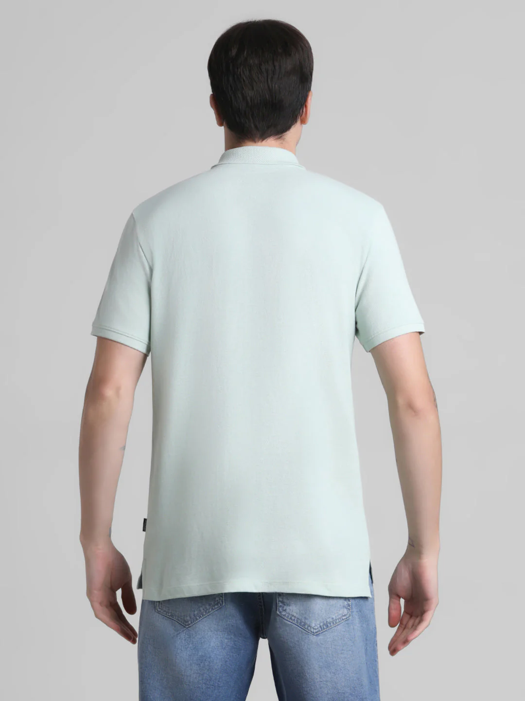Green Regular Fit Polo - Image 9