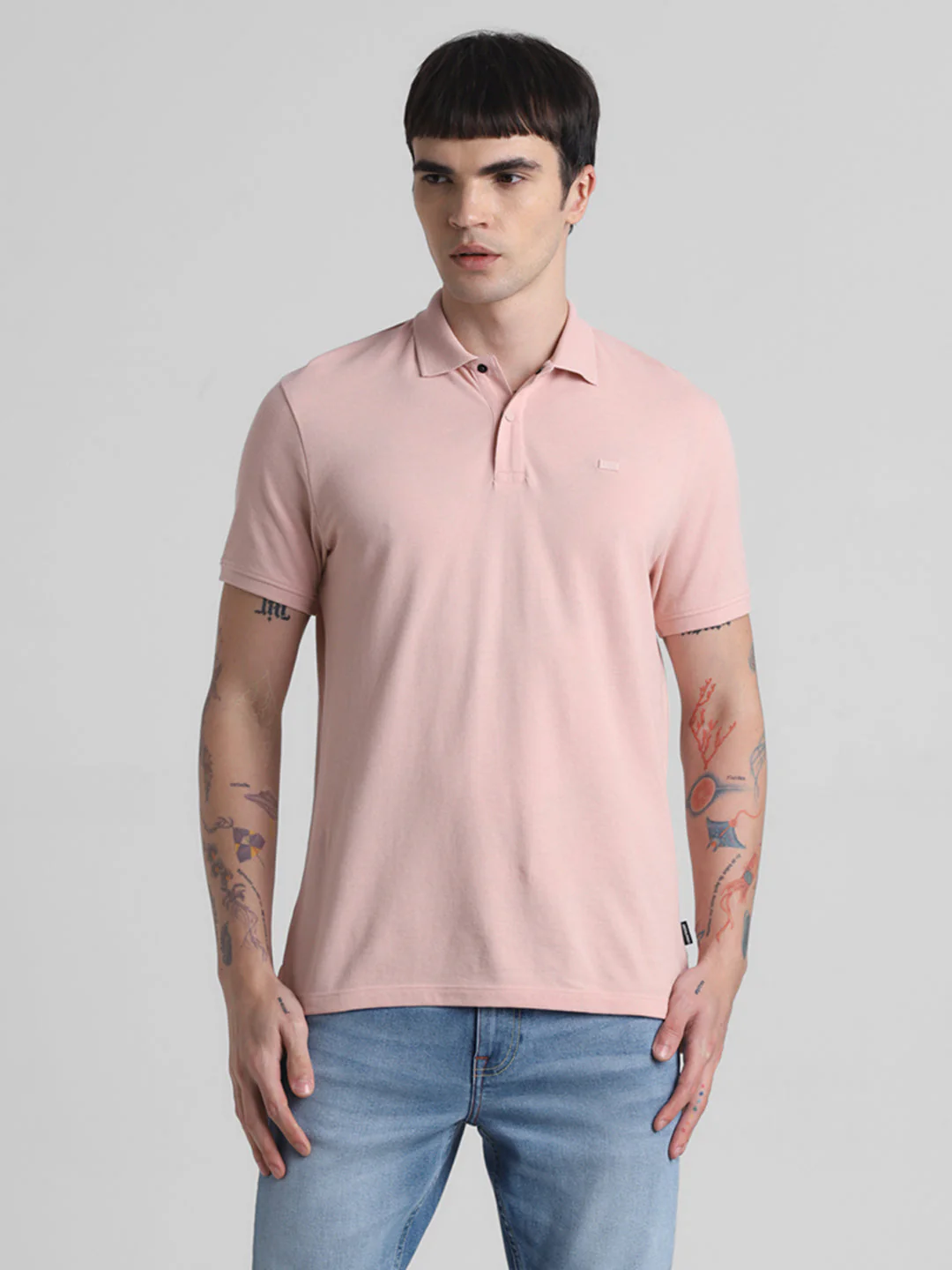 Pink Regular Fit Polo - Image 2