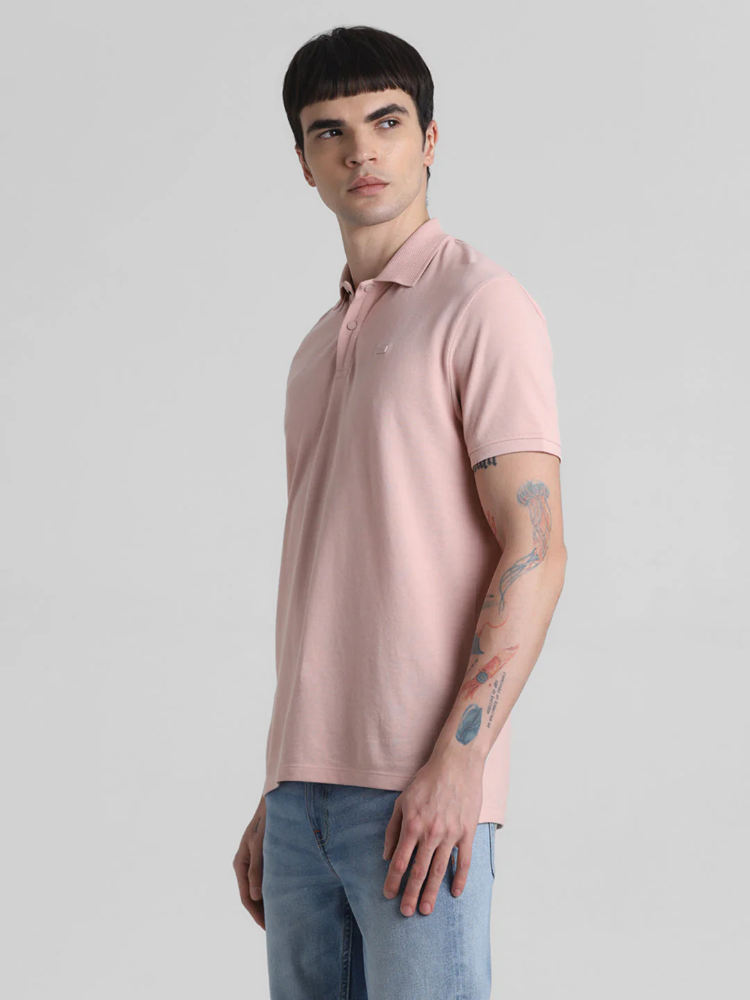 Pink Regular Fit Polo - Image 3