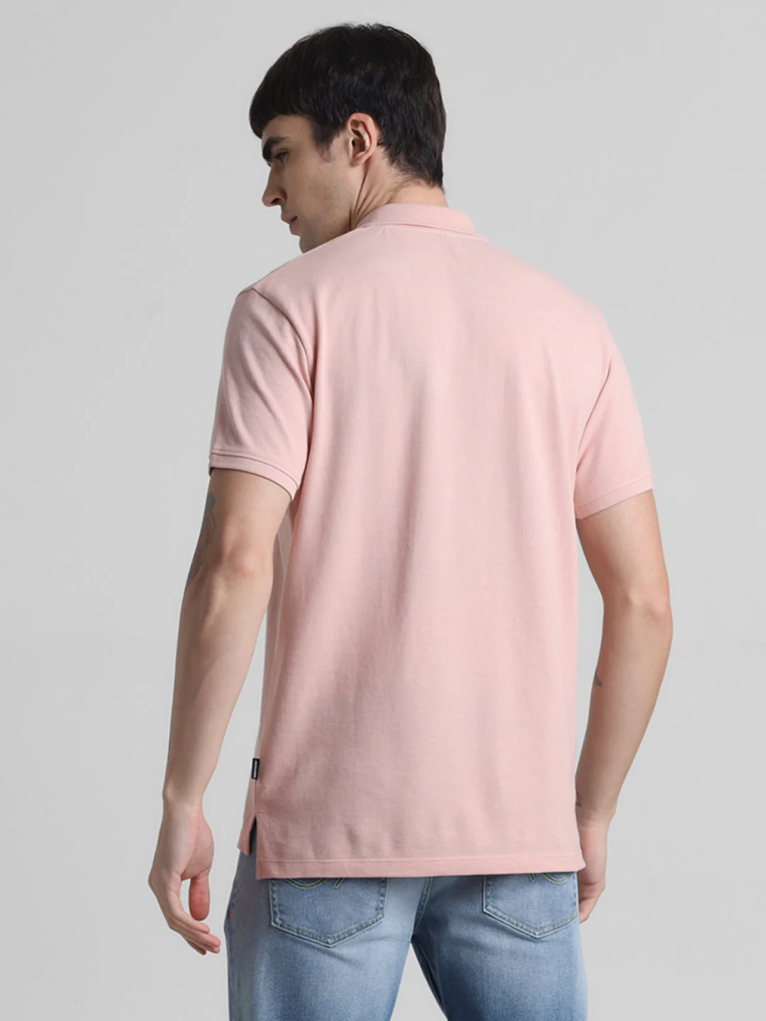 Pink Regular Fit Polo - Image 4