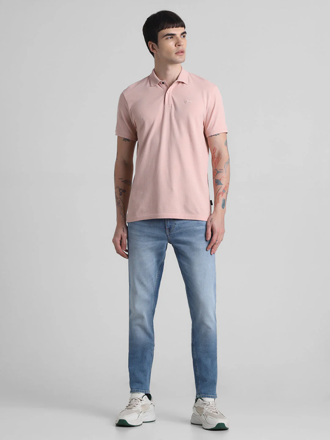 Pink Regular Fit Polo - Image 6