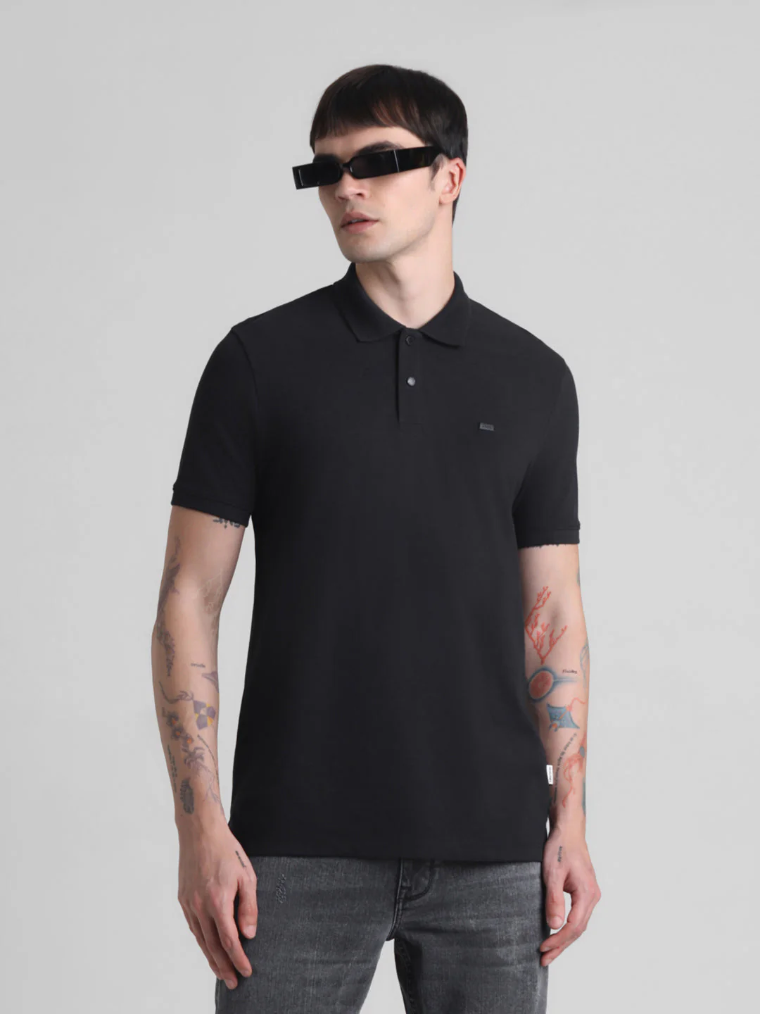 Black Regular Fit Polo