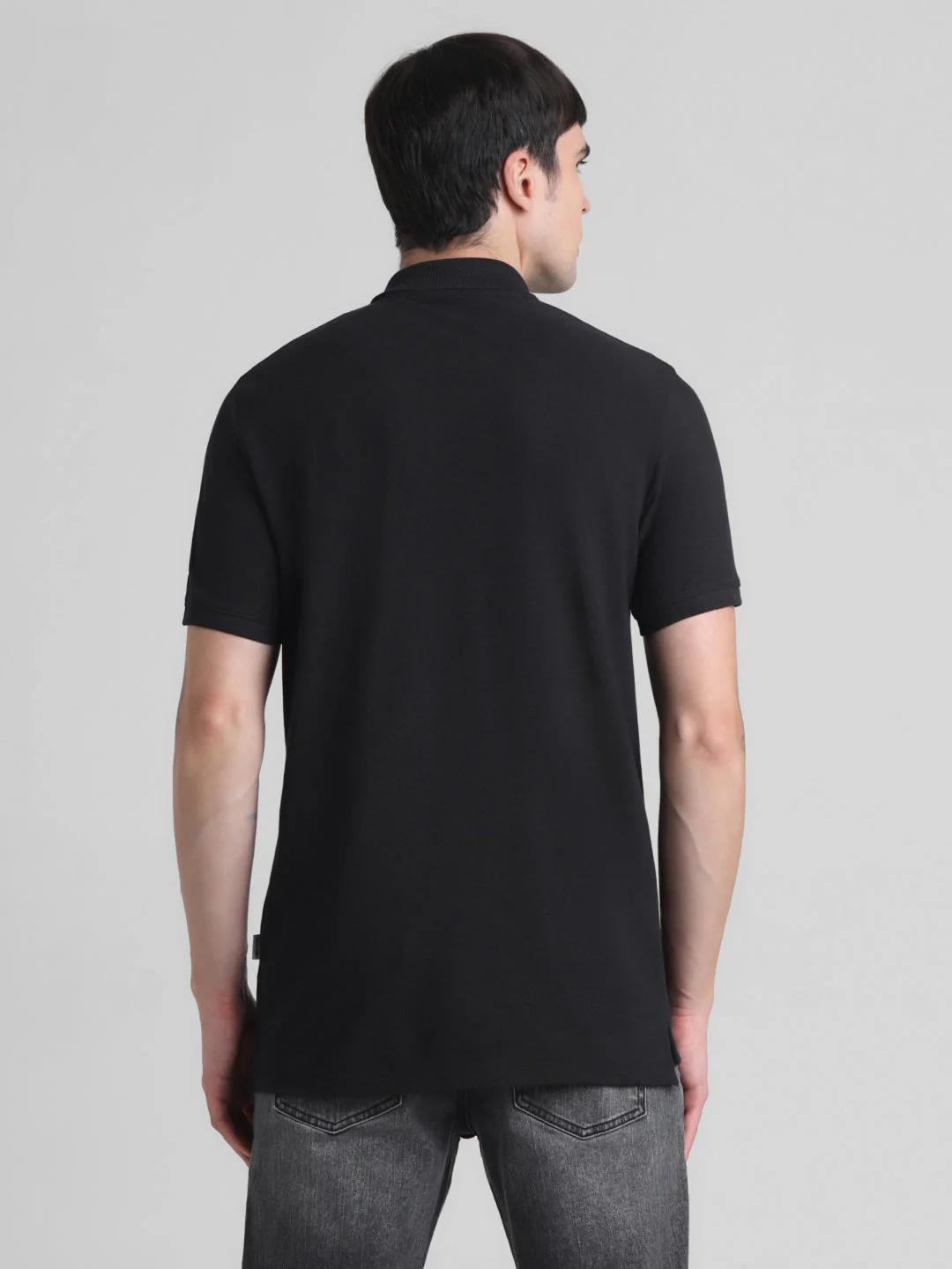 Black Regular Fit Polo - Image 4