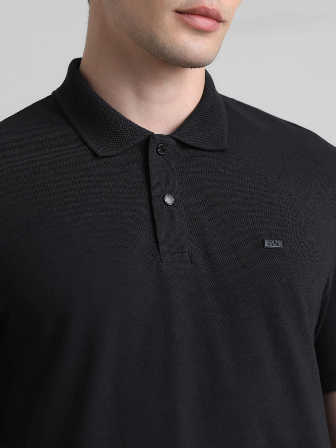 Black Regular Fit Polo - Image 5