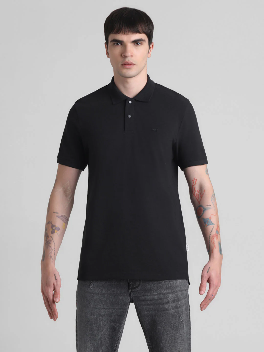 Black Regular Fit Polo - Image 8