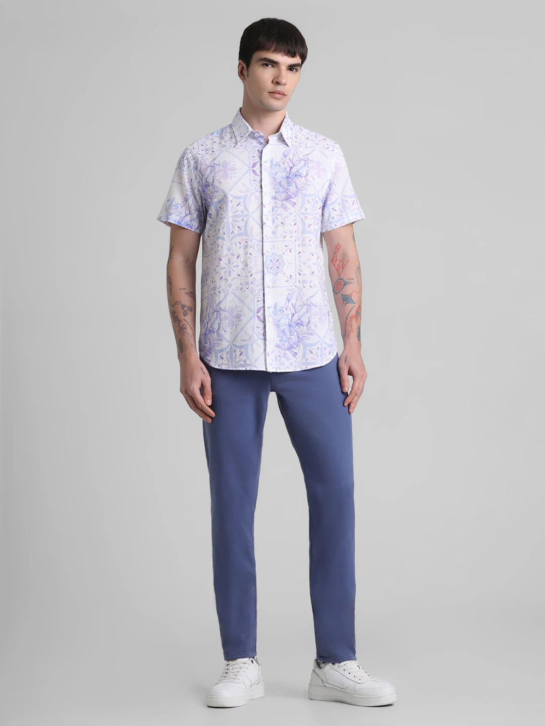 Cotton Linen Blend Printed Shirt - Image 6