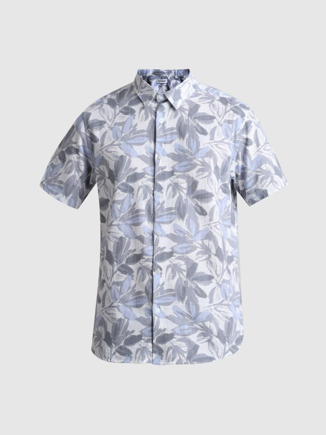 Grey Floral Short Sleeve Shirt - Image 7