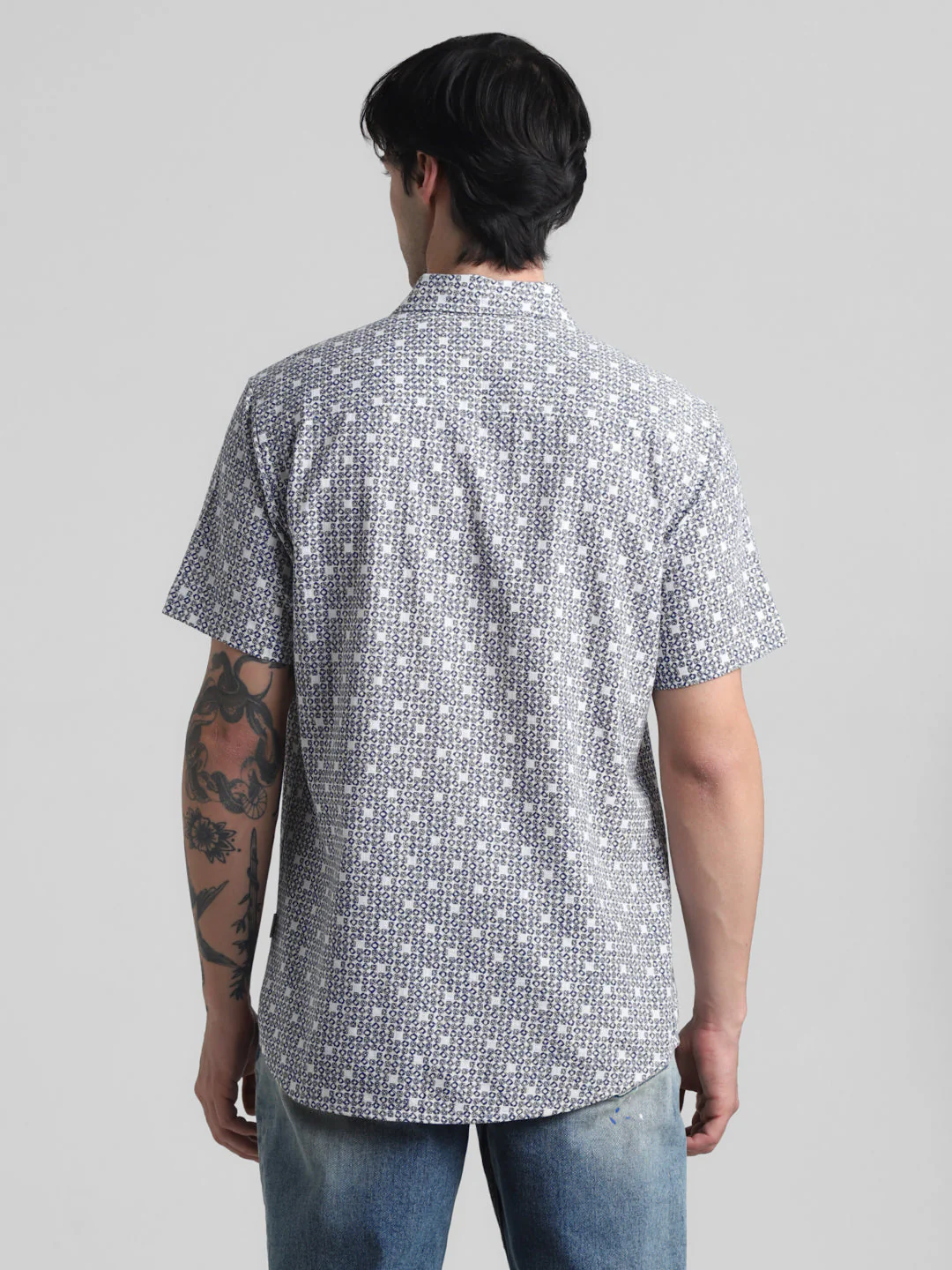 Geometric Print Short Sleeve Shirt - Image 4