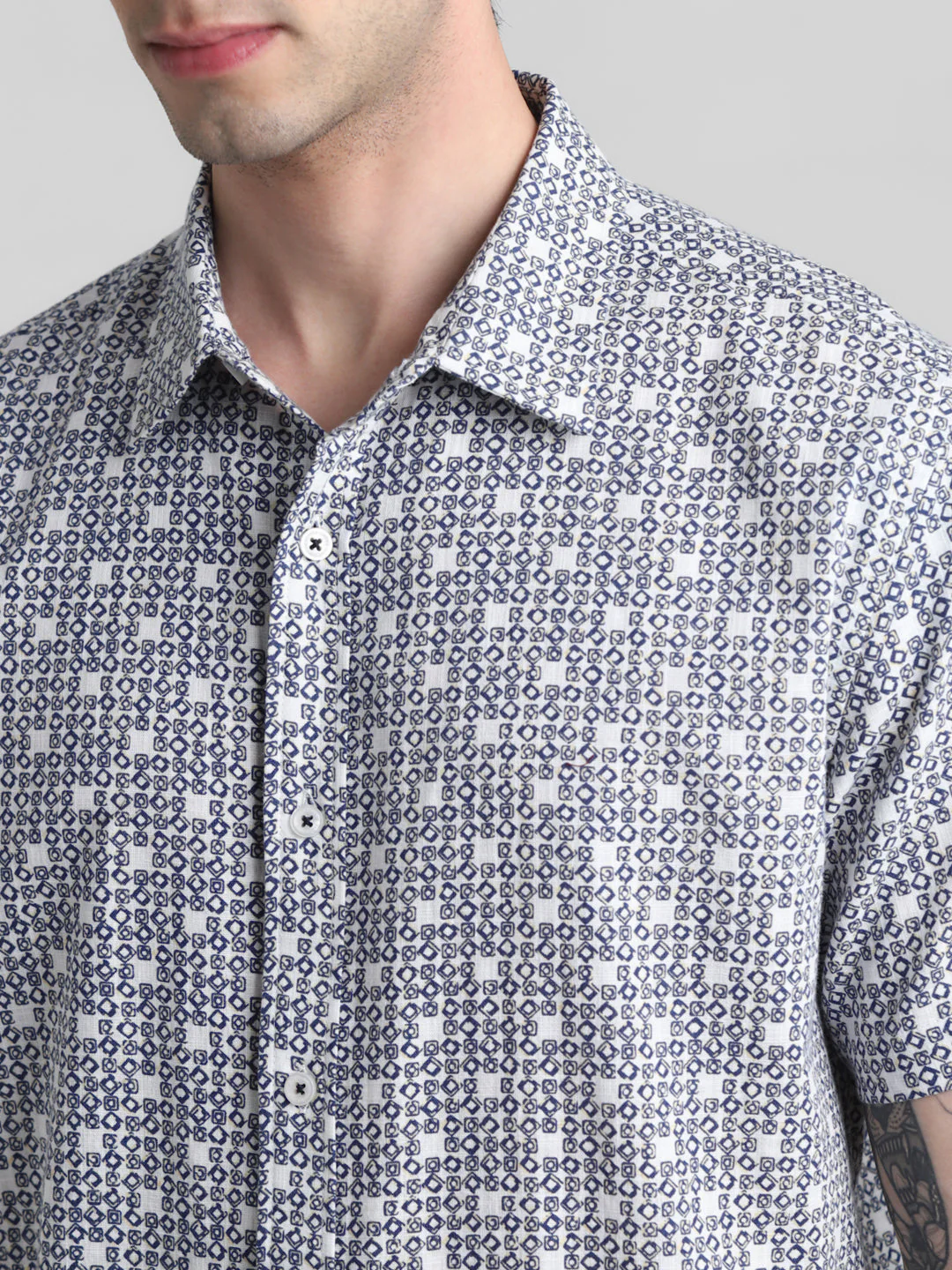 Geometric Print Short Sleeve Shirt - Image 5