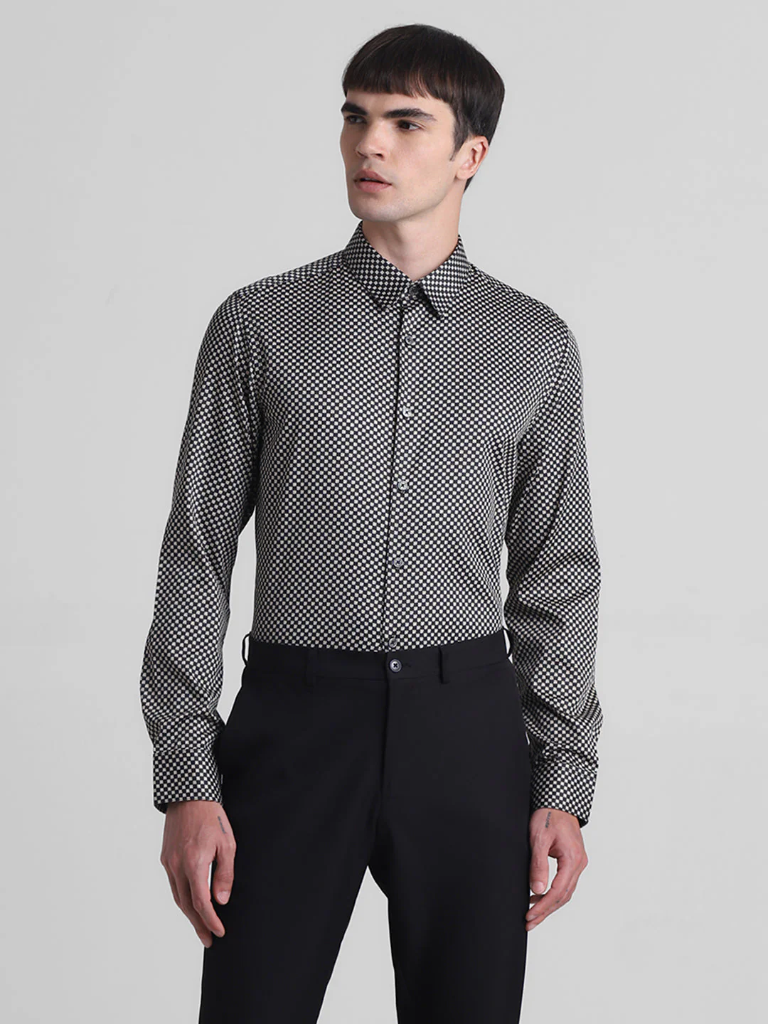 Geometric Print Full Sleeves Shirt - Image 2