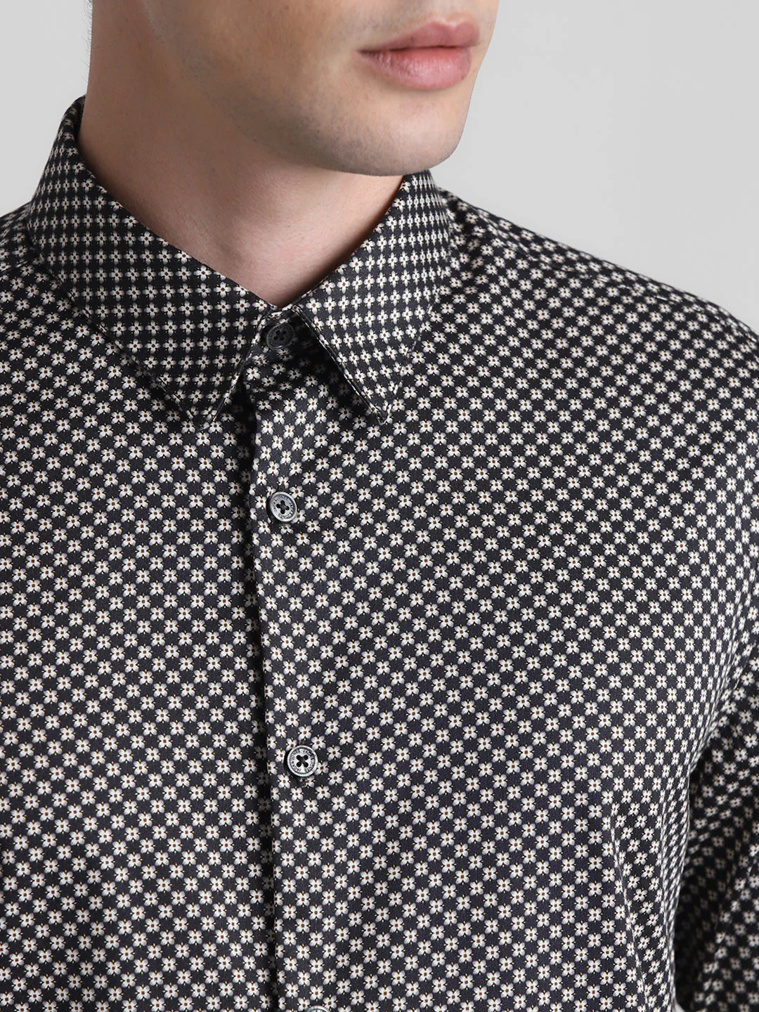 Geometric Print Full Sleeves Shirt - Image 5