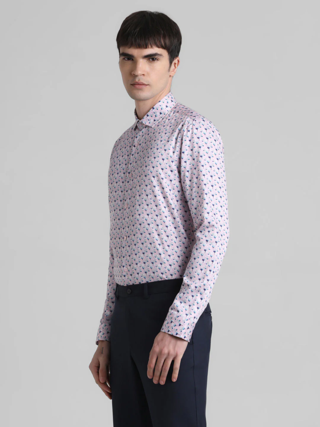 Pink Abstract Print Shirt - Image 3