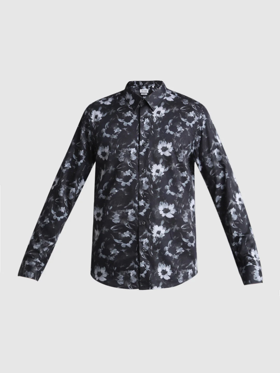 Black Floral Print Shirt - Image 7